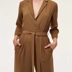 Aritzia Karl Tuxedo Style Jumpsuit in Black Size 00